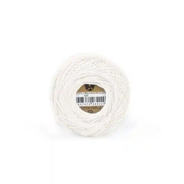 Cotton Perle 8 Diktas 10gr Cp Blanco 1000 Madame Tricote