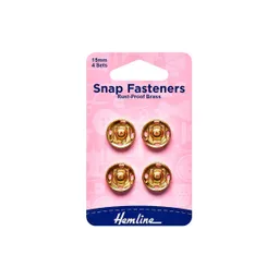 Broches A Presion Gold 15mm 4un Line Line