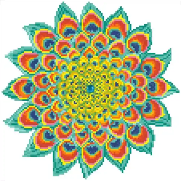 Kit D Dotz Peacock Mandala 28 X 35 5cm Diamond Dotz
