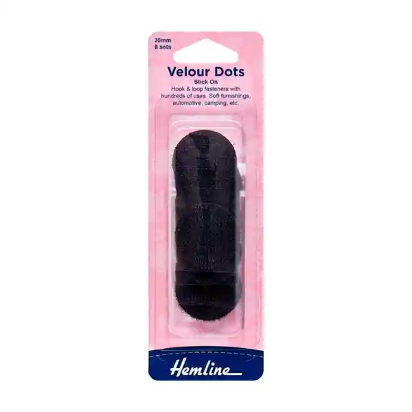 Velcro Circular Autoadhesivo 8 Un Negro Line (30 Mm)