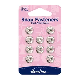 Broches A Presion Silver 11 Mm Line