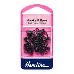 Broche De Gancho 14un Negro Line