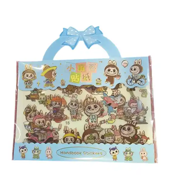 Handbook Stickers De Pvc 3 Laminas Labubu