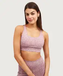 Peto Deportivo Mujer Animal Print L Rosado