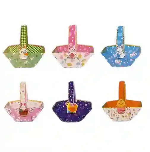Set De 6 Cajas Armables De Carton Para Pascua