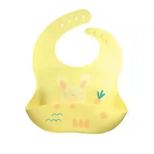 Babero De Silicona Amarillo