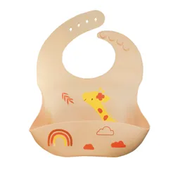 Babero De Silicona Naranja