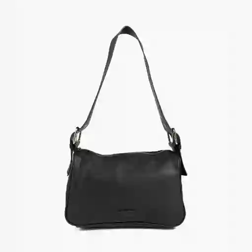 Cartera De Hombro Mujer Hebillas Negro