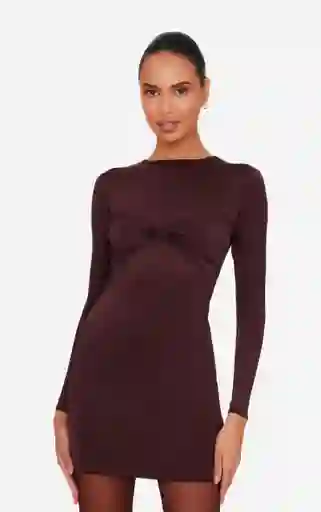 Liu Brown Mini Dress Xs