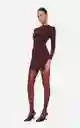 Liu Brown Mini Dress S