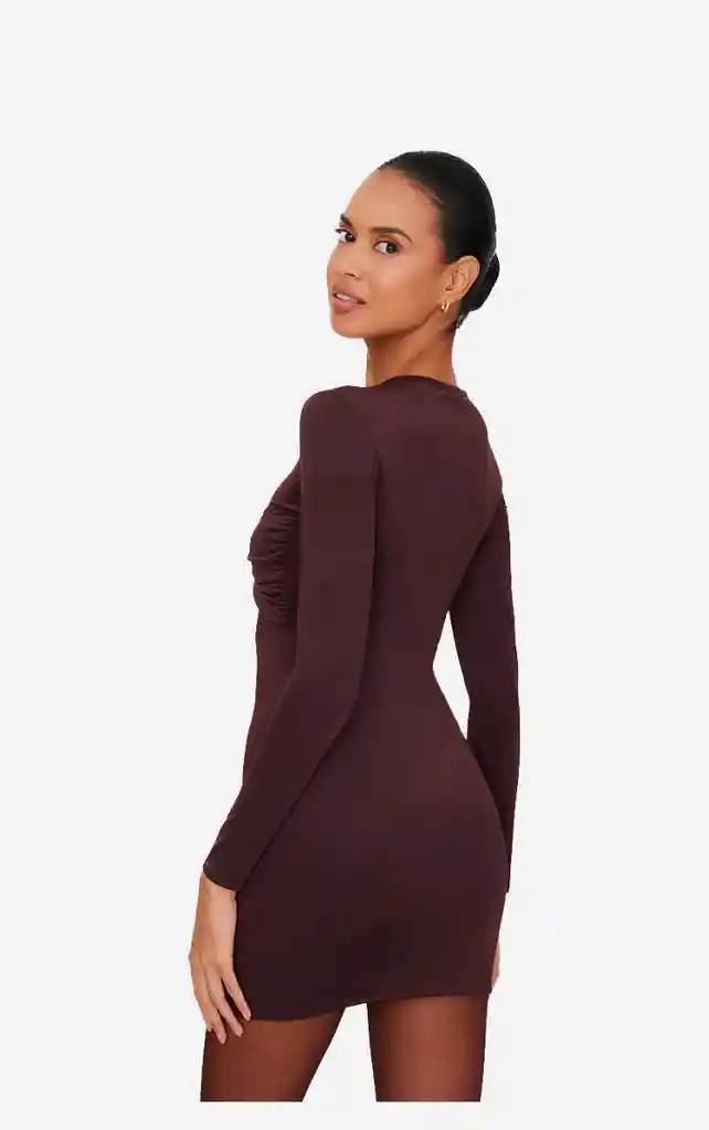 Liu Brown Mini Dress S