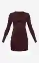 Liu Brown Mini Dress S
