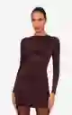 Liu Brown Mini Dress S