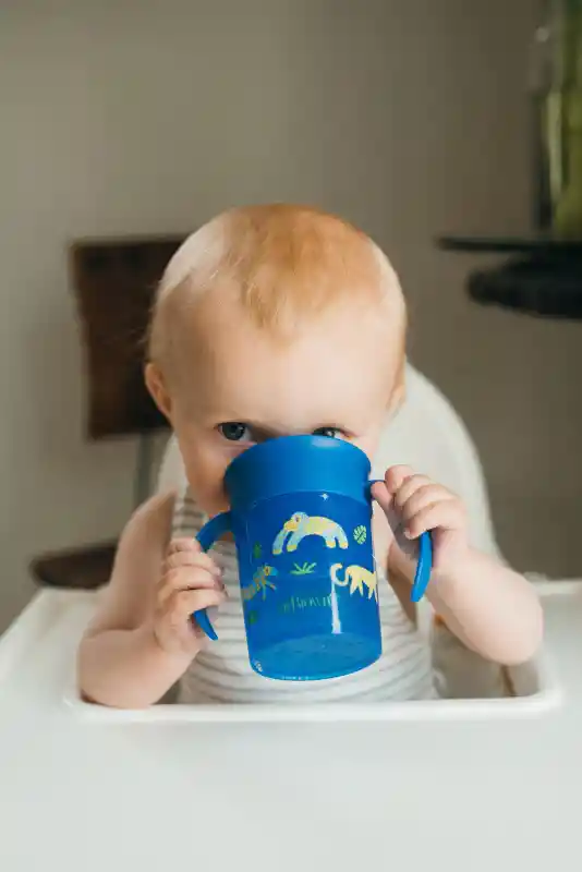 Vaso 360° Con Asas 200 Ml 6 Meses+ Dr. Browns - Azul