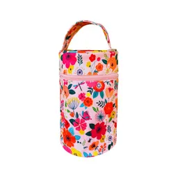 Bolso Porta Ovillos Flores 14x22 Cm Line