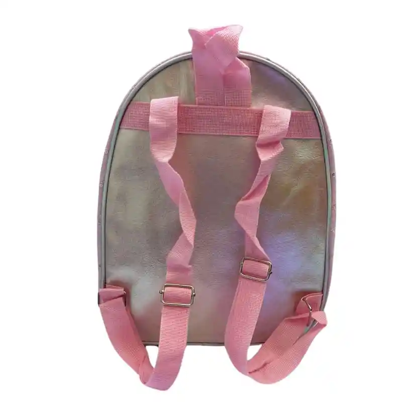 Mochila Escolar Para Niños Cohete Rosado