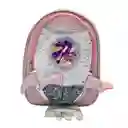Mochila Escolar Para Niños Cohete Rosado