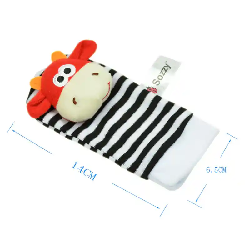 Calcetin Sonajero Para Bebe Estimulación Temprana (panda)