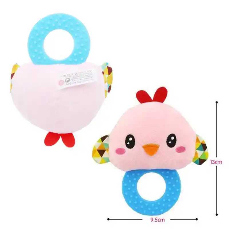 Sonajero Peluche Mordedor Rasca Encias Dentincion Para Bebe (elefante)