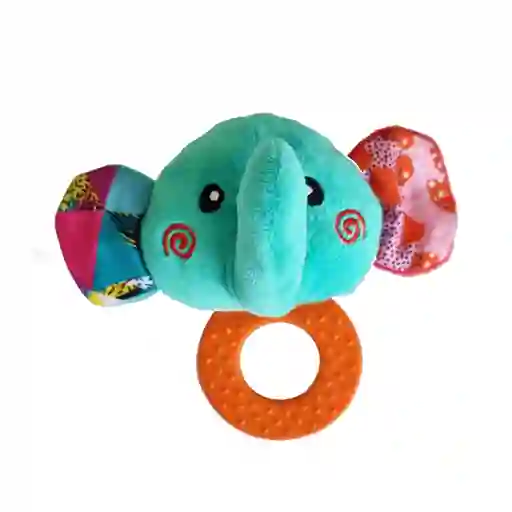 Sonajero Peluche Mordedor Rasca Encias Dentincion Para Bebe (elefante)