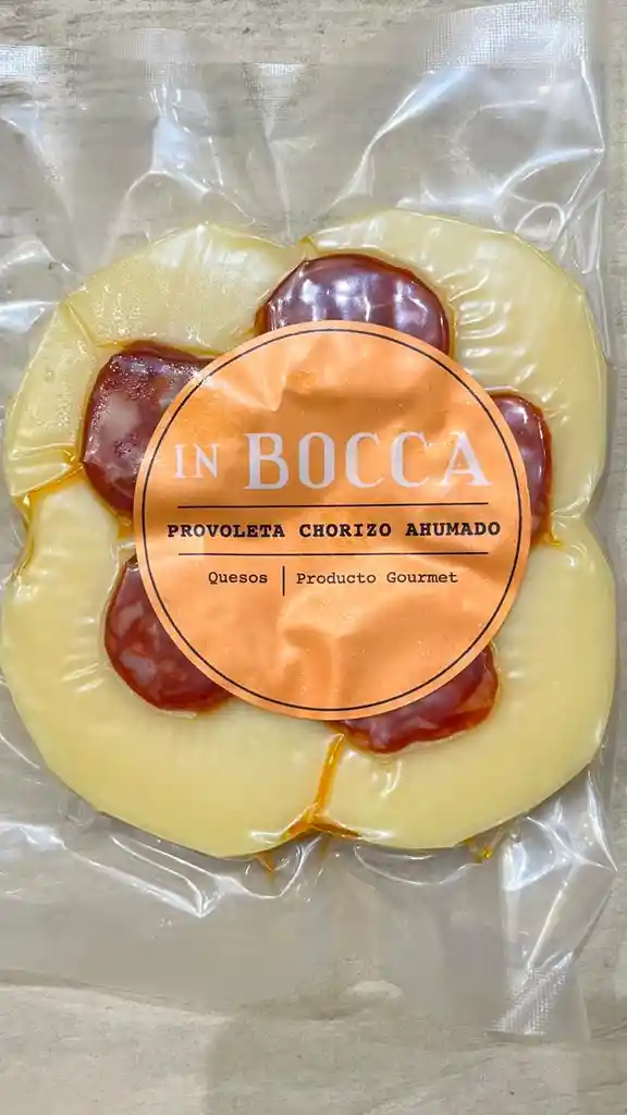 Provoleta Chorizo Español Ahumado In Bocca, 110 Grs