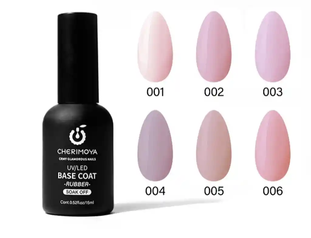 Base Coat Rubber 001 15ml Cherimoya