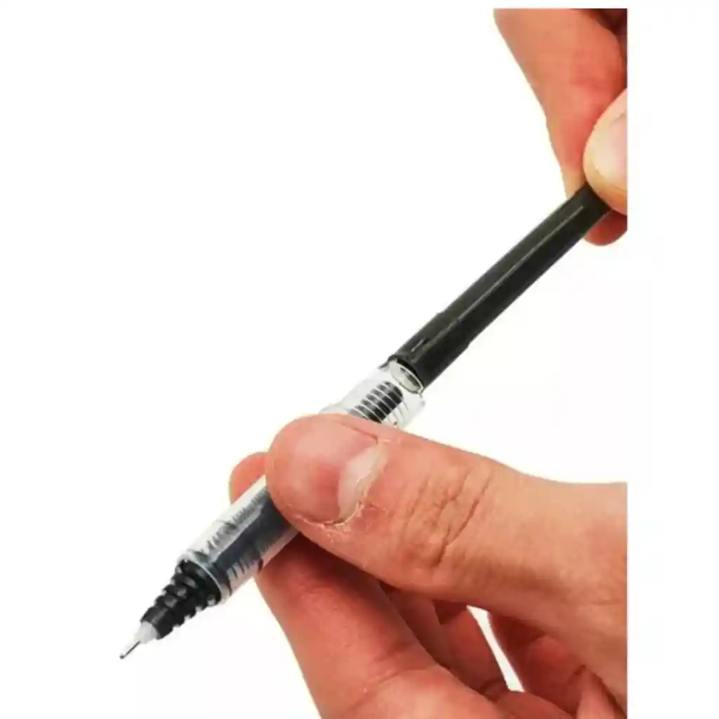 Pack 3 Repuestos De Tinta Para Roller V5 - Pilot Hi-tecpoint Tinta Negro Exterior Negro