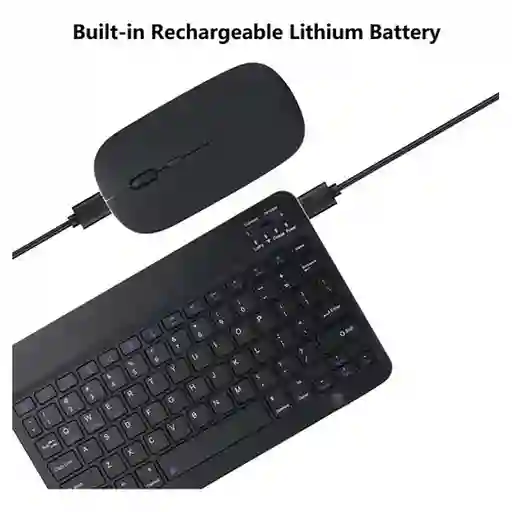 Teclado Bluetooth Mouse Para Ipad Tablet Inalambrico