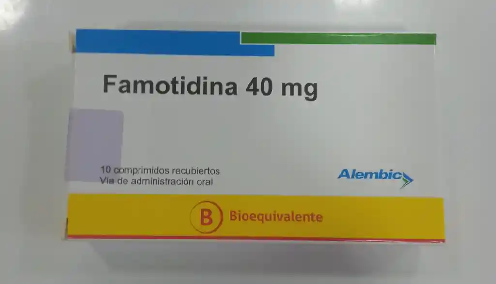 Famotidina 40 Mg X 10 Comprimidos Recubiertos