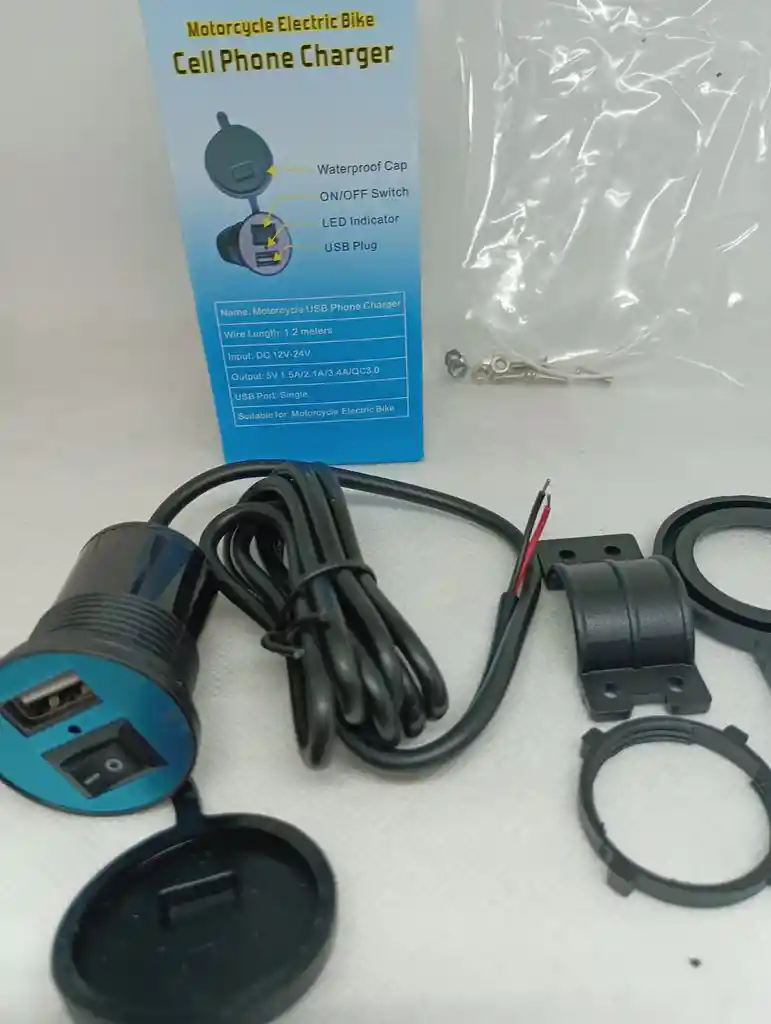 Cargador De Celular Para Moto Usb