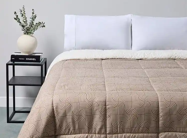 Plumon Promo Sherpa 2pl Geo Gris