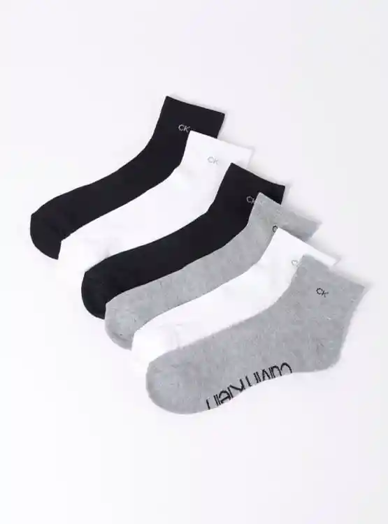 3pk Calcetines Ck Cvm221qt01 Tt Gris Tu