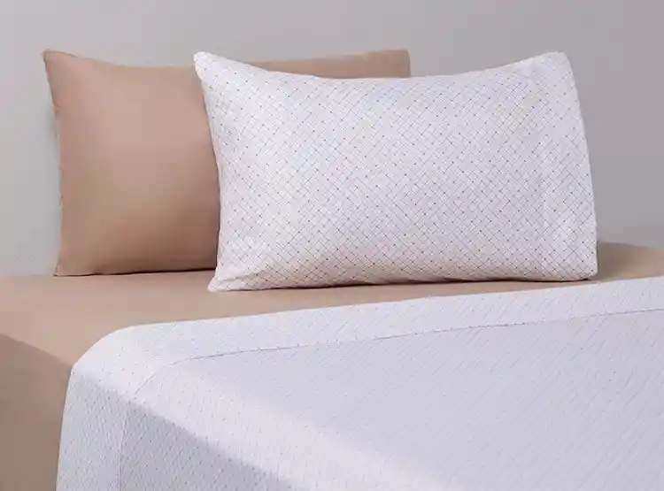 2xset Sabana Promo Lisa 1.5pl Cuadros Taupe Oi25