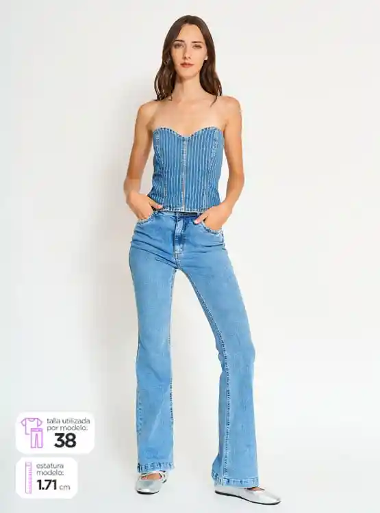 Jeans Es25je0865 Feel Light Azul Claro 38