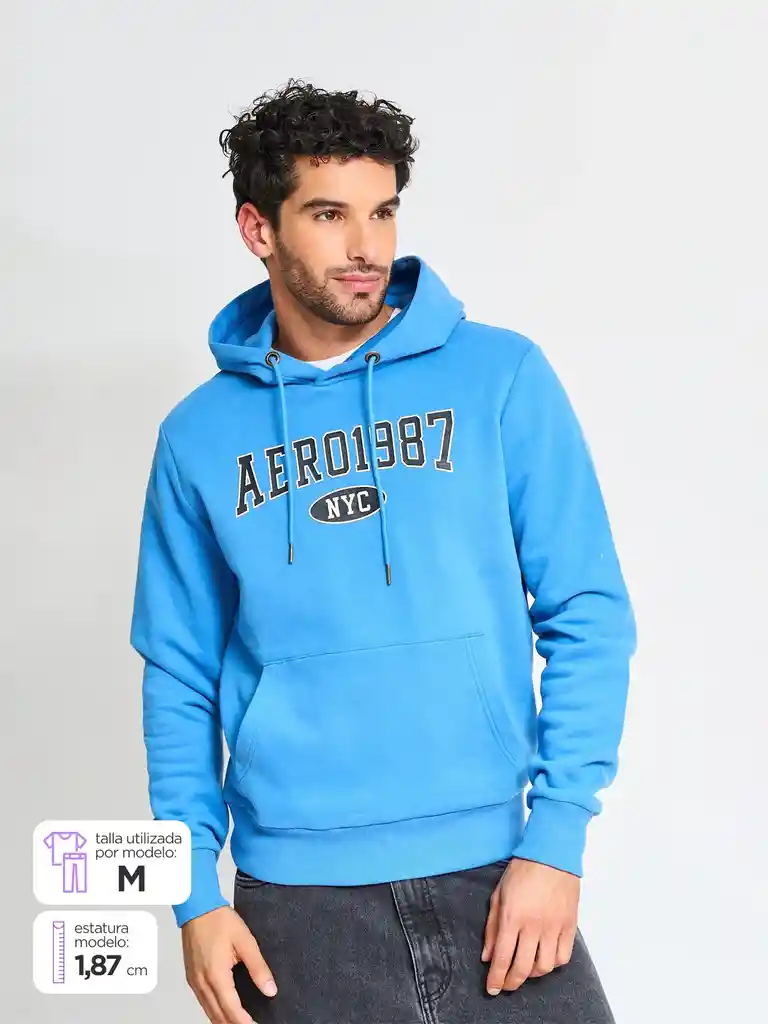 Poleron Aero Diego Fw25 Azul M