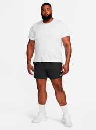 Polera M Nk Df Uv Miler Ss Bl Blanco L
