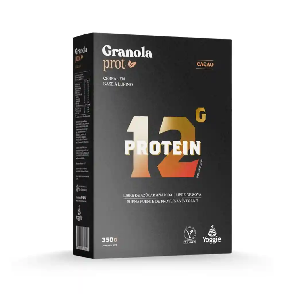 Granola Prot Sin Azúcar Sabor Cacao 350 G Marca Yoggie