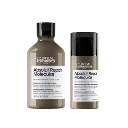 Set Absolut Repair Molecular Shampoo Y Máscara Reparadora Sin Enjuague