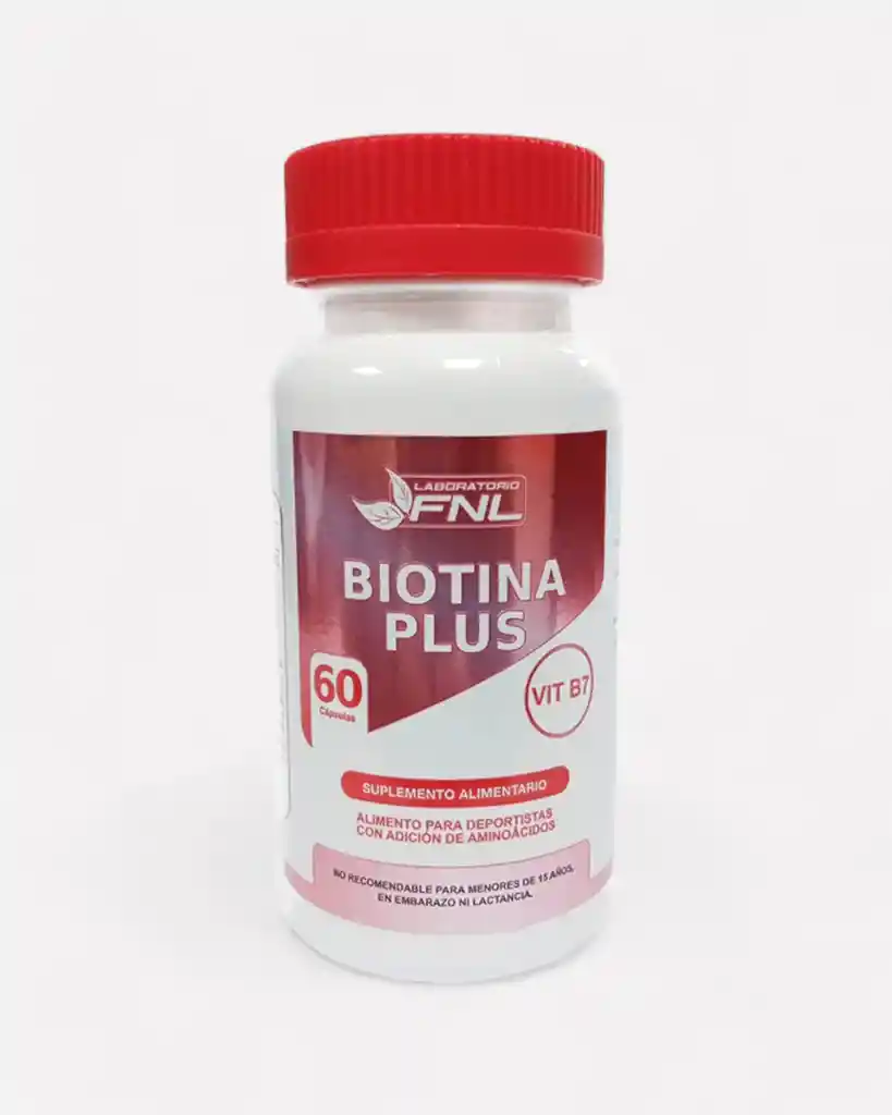 Biotina Plus Vit B7 Suplemento Alimentario 60 Capsulas Marca Laboratorio Fnl