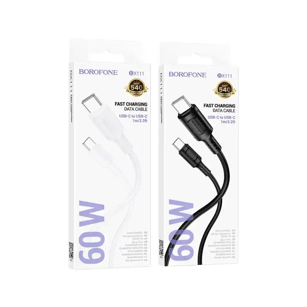 Cable Borofone Bx111 Tipo C - C 60w 1m