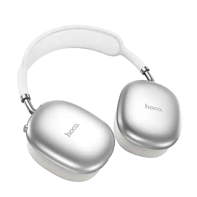 Audifonos Inalambricos Bluetooth De Cintillo Hoco W55 90hrs Plateado