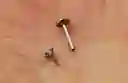Piercing Labret Perno Tornillo Punto Luz Titanio Astm F136 18g