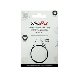 Cable Giratorio Nylon Silver Knit Pro 50 Cm Knit Pro