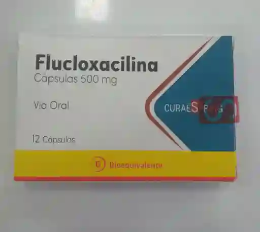 Flucloxacilina 500 Mg X 12 Capsulas