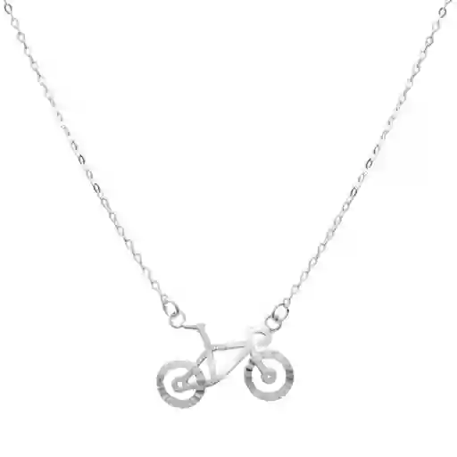 Collar Bicicleta 40 Cms Mas Extensión Plata 925