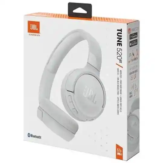 Audifonos Jbl Tune 520 Bt Bluetooth On Ear Color Blanco
