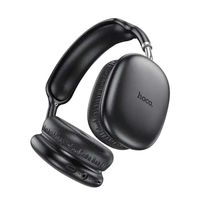 Audifonos Inalámbricos Bluetooth De Cintillo Hoco W35 Air 45hrs Negro