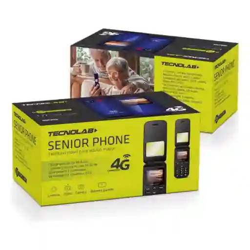 Teléfono Senior Tecnolab Negro Tl456bl