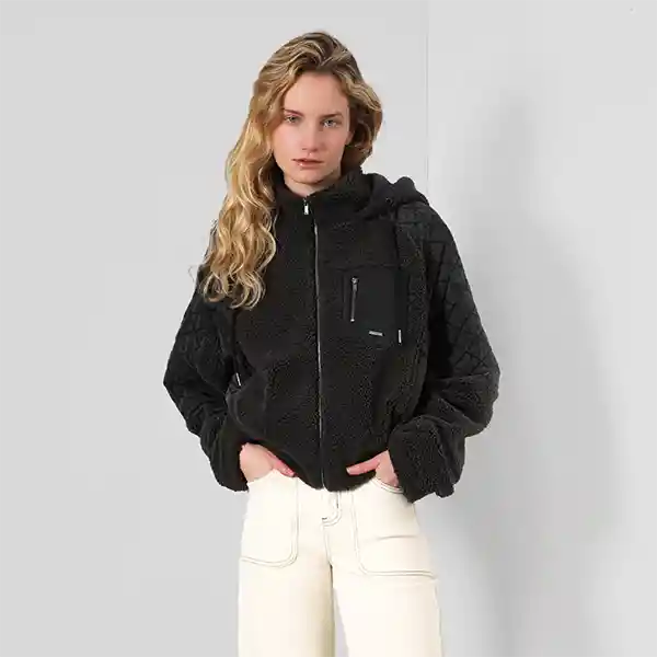 Chiporro Manga Acolchada Gris L Mujer Raindoor