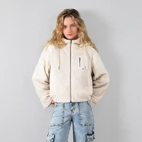 Chiporro Manga Acolchada Blanco Invierno S Mujer Raindoor